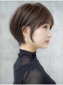 前髪あり大人ショートボブ20代30代40代【AIN.表参道】川原大地