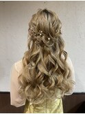 ハーフアップ