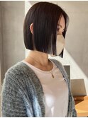 ミニボブ/切りっぱなし/切りっぱなしボブ