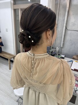 プティクローシェ バイ クオーレ(petite cloche by CUORE) 結婚式ヘアアップスタイル