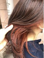 クラップス 杉田店(CLAPS)&nbsp;ロング/インナーカラー/イヤリングカラー/オレンジ/レッド