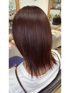 みとも美容室 秋色ピンク