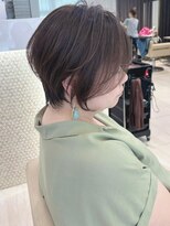ショートボブ髪型40代50代60代前髪あり前髪なし【橋本】