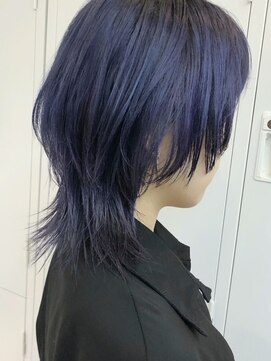 コレット 大宮(collet) ショートウルフ　ボブ　パープル　大宮