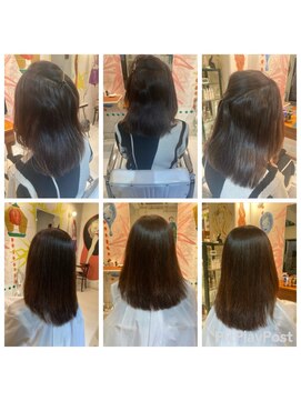 ハロー  三軒茶屋(hair Hello) ミディアムストレート