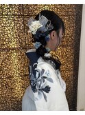 【成人式ヘアセット】編みおろし
