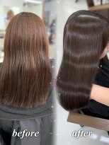 ハピネス 梅田茶屋町店(HAPPINESS)&nbsp;韓国風/レイヤーカット/顔周り/顔まわり/髪質改善/ベージュ