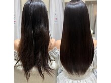 パサつきのない、毛先まで柔らかい仕上がりに♪