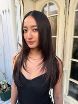 アデ オモテサンドウ(ade omotesando) 髪質改善とレイヤーで作る大人黒髪スタイル