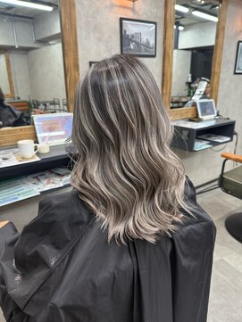 サニー 渋谷(SUNNY) バレイヤージュ、ハイライト、レイヤーカット、ダブルカラー