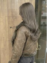 ニコリヘアワークス(nicori hair works)&nbsp;ロング×ミルクティーベージュ1