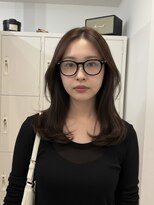 エイチ 大阪梅田(H)&nbsp;シルバーアッシュ裾カラーボブウルフウルフボブくびれボブ50代