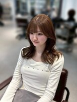 ザシェノンウメダ(THA CHAINON UMEDA) イメチェン/ピンクベージュ/アンブレラカラー/前髪/心斎橋