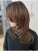 レイヤーカットハッシュカット髪質改善顔周り前髪ボブブリーチ
