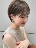 ニド(Nido.) 小顔丸みショートボブ☆シースルーバング×ひし形ショート