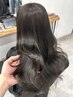 【実習/就活向け】暗髪カラー+うる艶トリートメント　￥8,500→