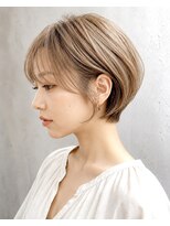 ウィールール 栄町店(WE RULE) 大人の丸みショートボブ ミルクティーベージュ
