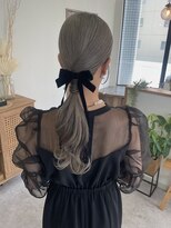 ウル 岡山駅店(ULu.)&nbsp;結婚式ヘア二次会ヘア編みおろしカチモリシニヨン岡山ヘアセット
