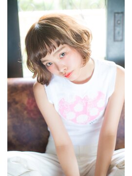 エリア(area) 【area本店 西大島】くせ毛風 カール マッシュ 大人ボブ☆