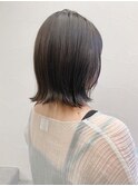 【お客様スタイル】透明感ブラウン×プツッと切りっぱなしボブ