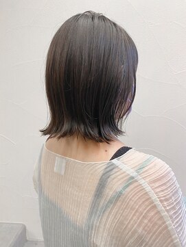 マセナ(Masena) 【お客様スタイル】透明感ブラウン×プツッと切りっぱなしボブ