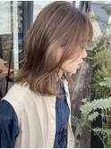 外国人風ハイライト&イヤリングカラーMIX