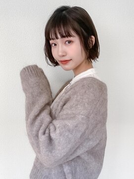 オーブ ヘアー ブルーム 西新店(AUBE HAIR bloom) 20代・30代_暗髪ボブ