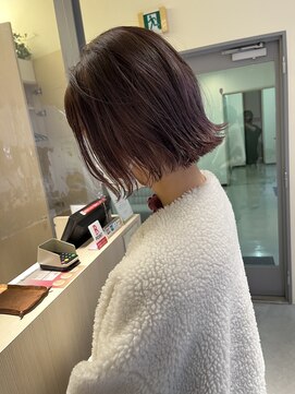 ヘアーポケット リタ(HAIR POCKET ritta) 切りっぱなしボブ×ラベンダーグラデーションカラー☆