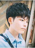 メンズ 爽やか好印象の無造作束感ショート