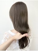 オリーブベージュ/透明感/艶カラー/赤み消し