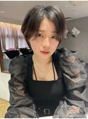 20代30代大人ガーリーショートヘアチョコレートモードショート