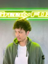 グリーディーフォックス 三軒茶屋(GreedyFOX)&nbsp;波巻き/マッシュパーマ/ウルフ/ハイライト<理容室>三軒茶屋