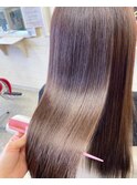白髪ぼかし 艶々カラー