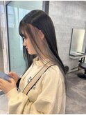 【lilley 稲永麻衣】インナーカラー+髪質改善+天神韓国ヘア