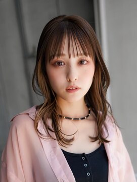 ギークス(GEEKS) 【GEEKS渋谷】小顔レイヤー/20代30代/ヌーディーカラー/春カラー