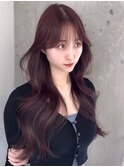 韓国トレンドヘア＊薄め前髪がお洒落なうるツヤレイヤーロング