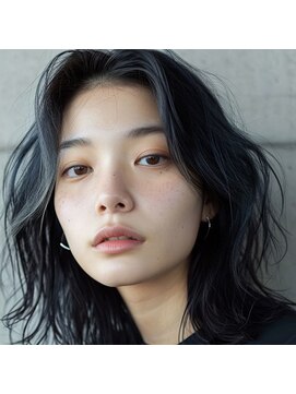 クラッチアートワークス(CLUTCH ART WORKS) ミディアムウルフカットとダークアッシュカラー