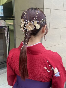 ゼスト 吉祥寺店(ZEST) 紐アレンジ/タイトスタイル/卒業式ヘア/吉祥寺/石川ひな