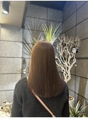 ブリーチなしダブルカラーで透明感ヘアへ！