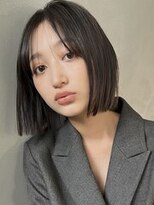 【PARK】切りっぱなしぷつっとボブ×ワンレングレージュ