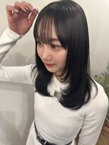 ヘアーラウンジルシェル(HAIR LOUNGE Le ciel) 【韓国風！】顔周りレイヤー×ナチュラルブラック