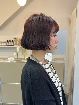 モーメント(a moment) ワンレンボブパーマぽく