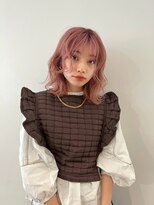 黒髪/ボブウルフ/ネビージュ/小顔/ワンレン