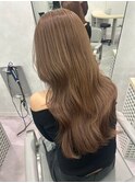 髪質改善カラーミルクティーベージュマロンベージュ巻き髪美髪