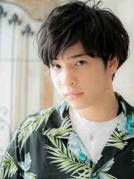 モッズヘア メン 新所沢店(mod's hair men) 20代30代七三分け前髪パーマ重めショートc新所沢