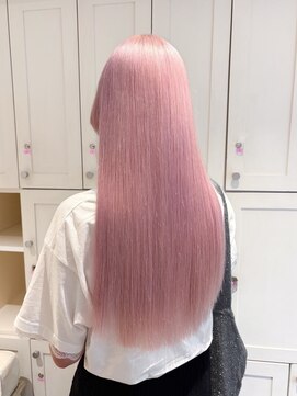 ベレーザ 渋谷(BELEZA) 15418ブリーチ＆ダブルカラーベビーピンクホワイトピンク