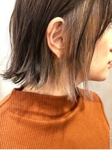 ジェイアンドビー(J＆B) 【専門店】ブリーチなしでインナーカラ―べージュショートボブ
