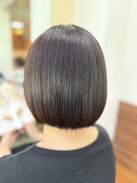 アークスヘアー 20代30代ナチュラルくびれボブ毛先パーマ艶感結べるボブ