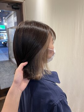 ココカラヘアー ニコ(cococara hair nico) インナーカラー/ミルクティーベージュ/デザインカラー