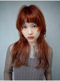 【GEEKS渋谷】ロングレイヤー/ウルフ/顔周りレイヤー/ハイトーン